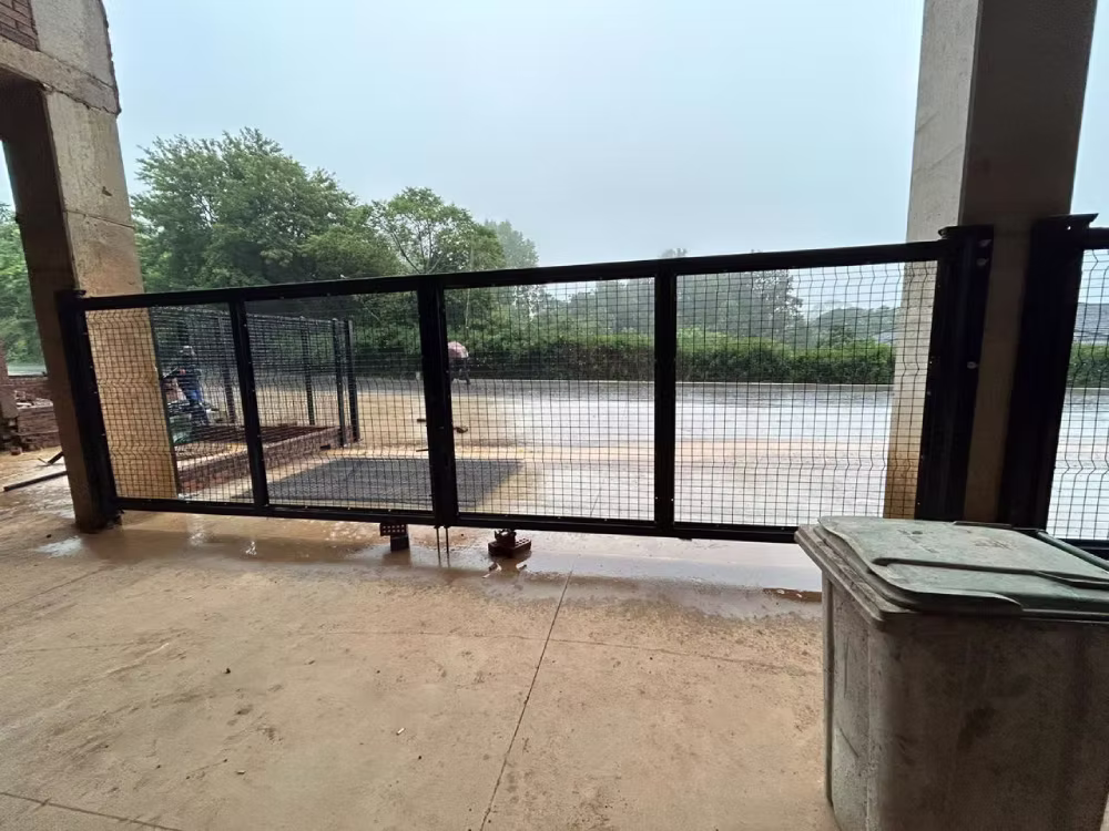 Custom fabricated commercial security gate
